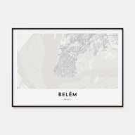 Belém Map Landscape Poster