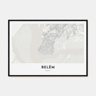 Belém Map Landscape Poster