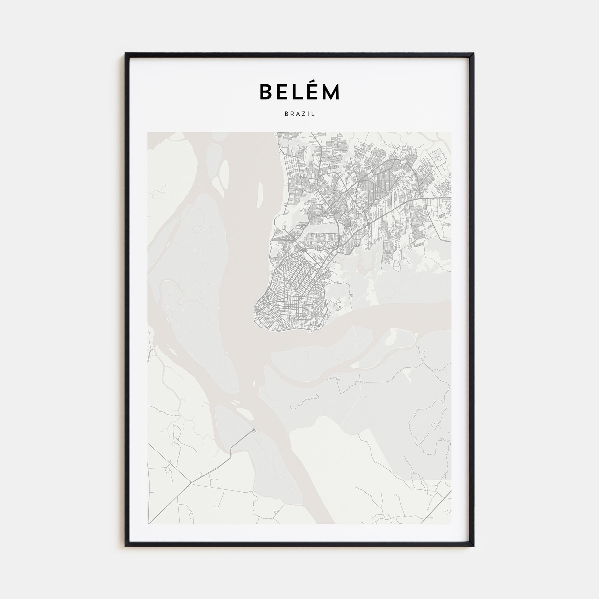 Belém Map Portrait Poster