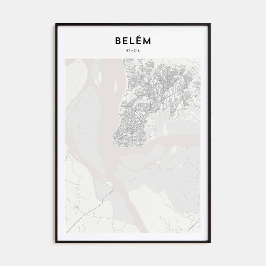 Belém Map Portrait Poster