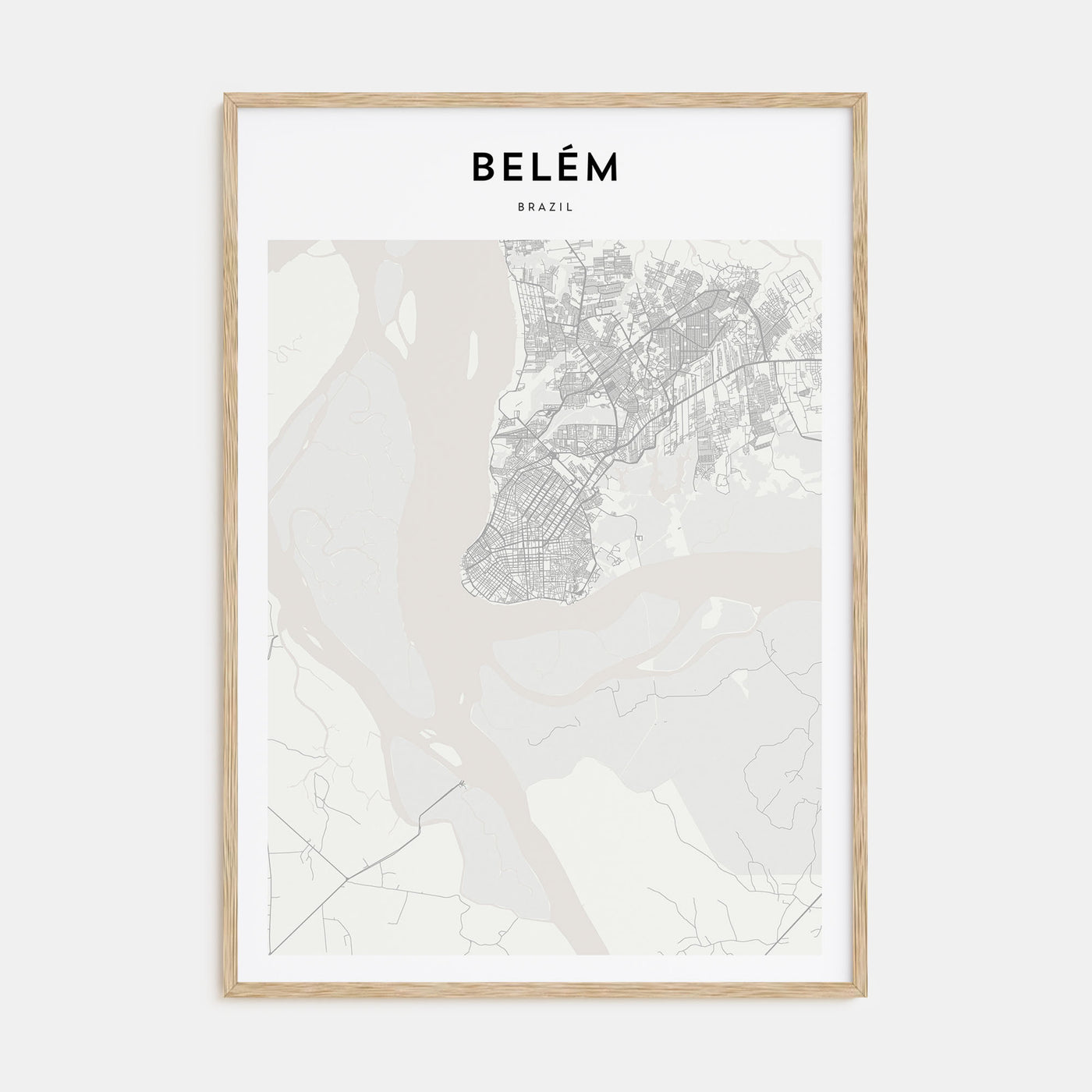 Belém Map Portrait Poster