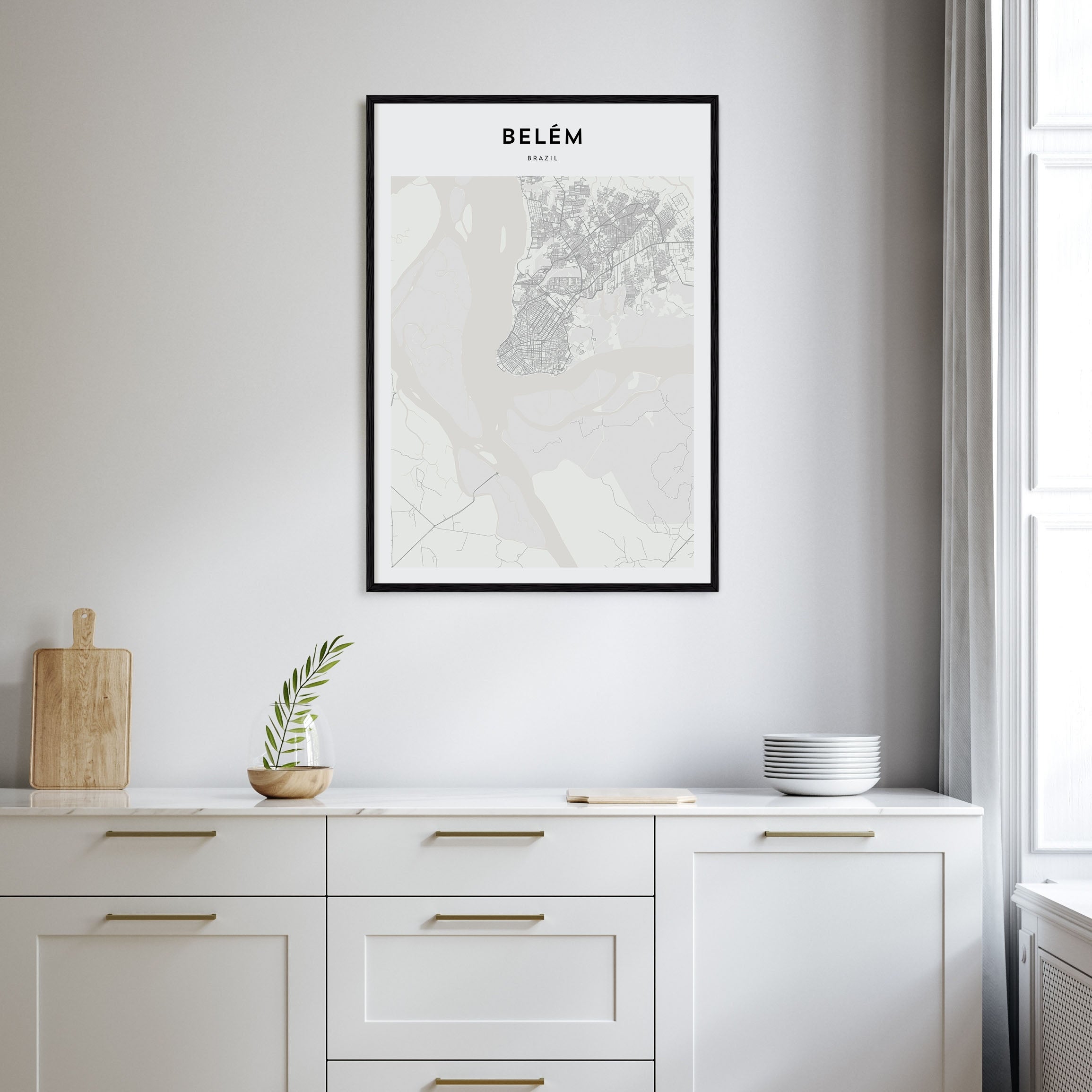 Belém Map Portrait Poster
