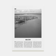Belém Travel B&W No 1 Poster