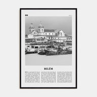Belém Travel B&W No 2 Poster