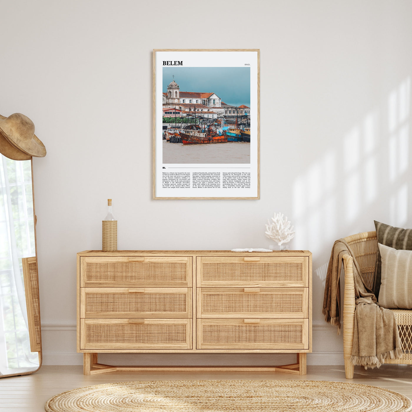 Belém Travel Color Poster