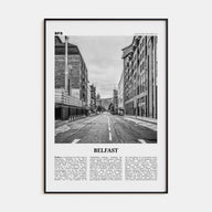Belfast Travel B&W Poster