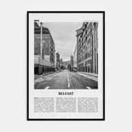 Belfast Travel B&W Poster