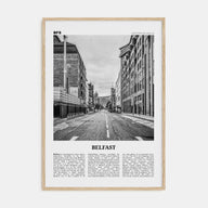 Belfast Travel B&W Poster