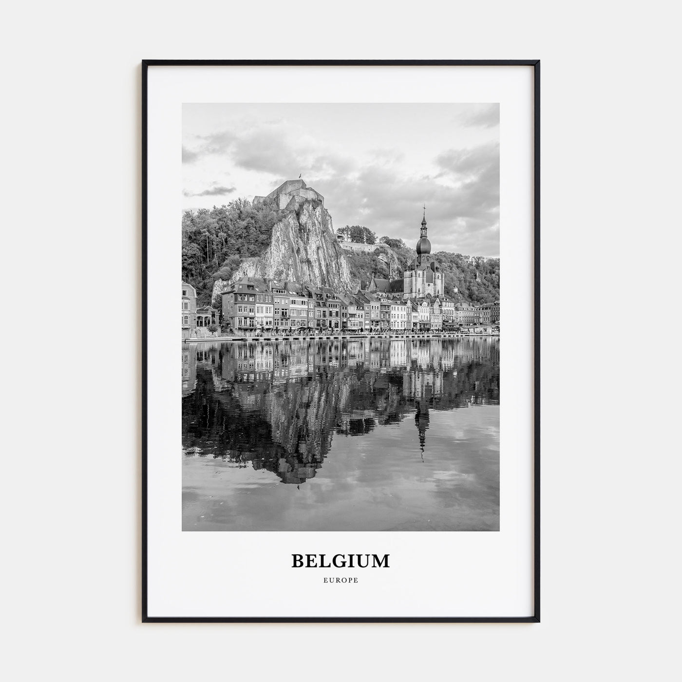 Belgium Portrait B&W No 2 Poster