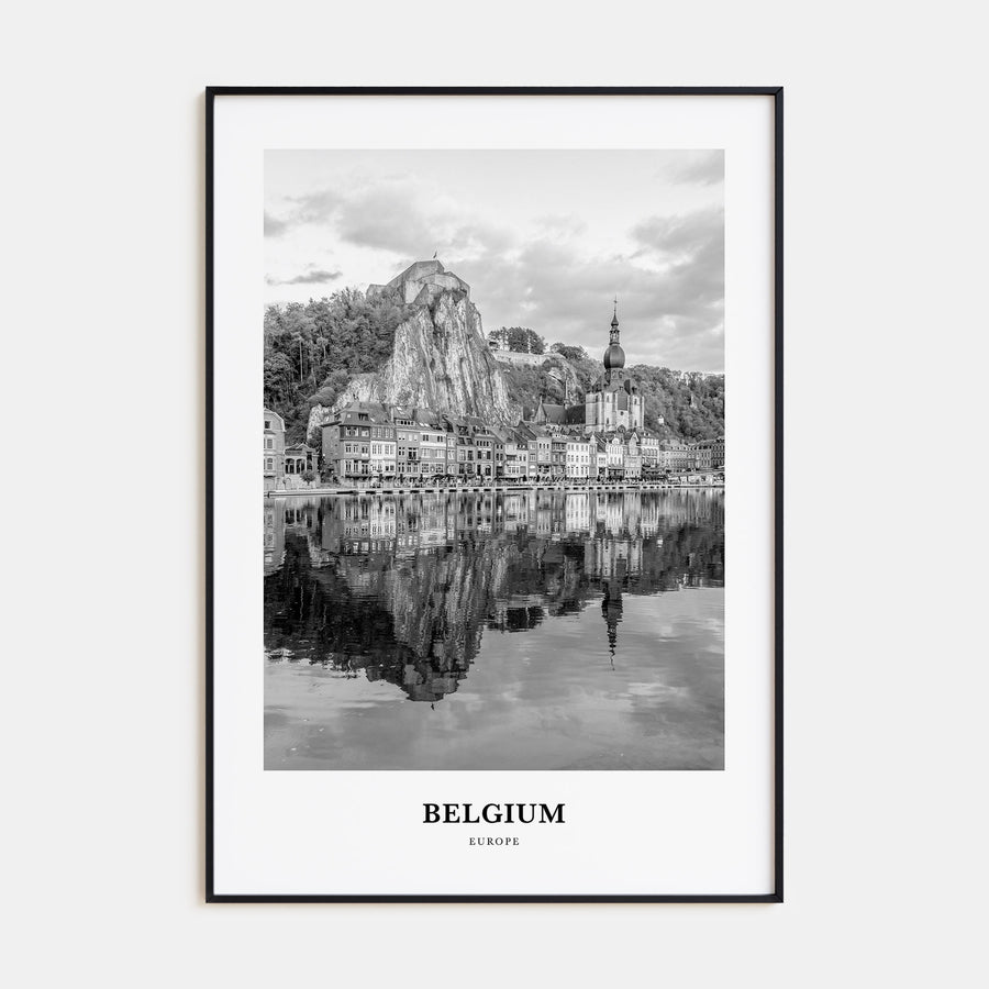 Belgium Portrait B&W No 2 Poster