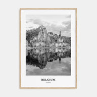 Belgium Portrait B&W No 2 Poster