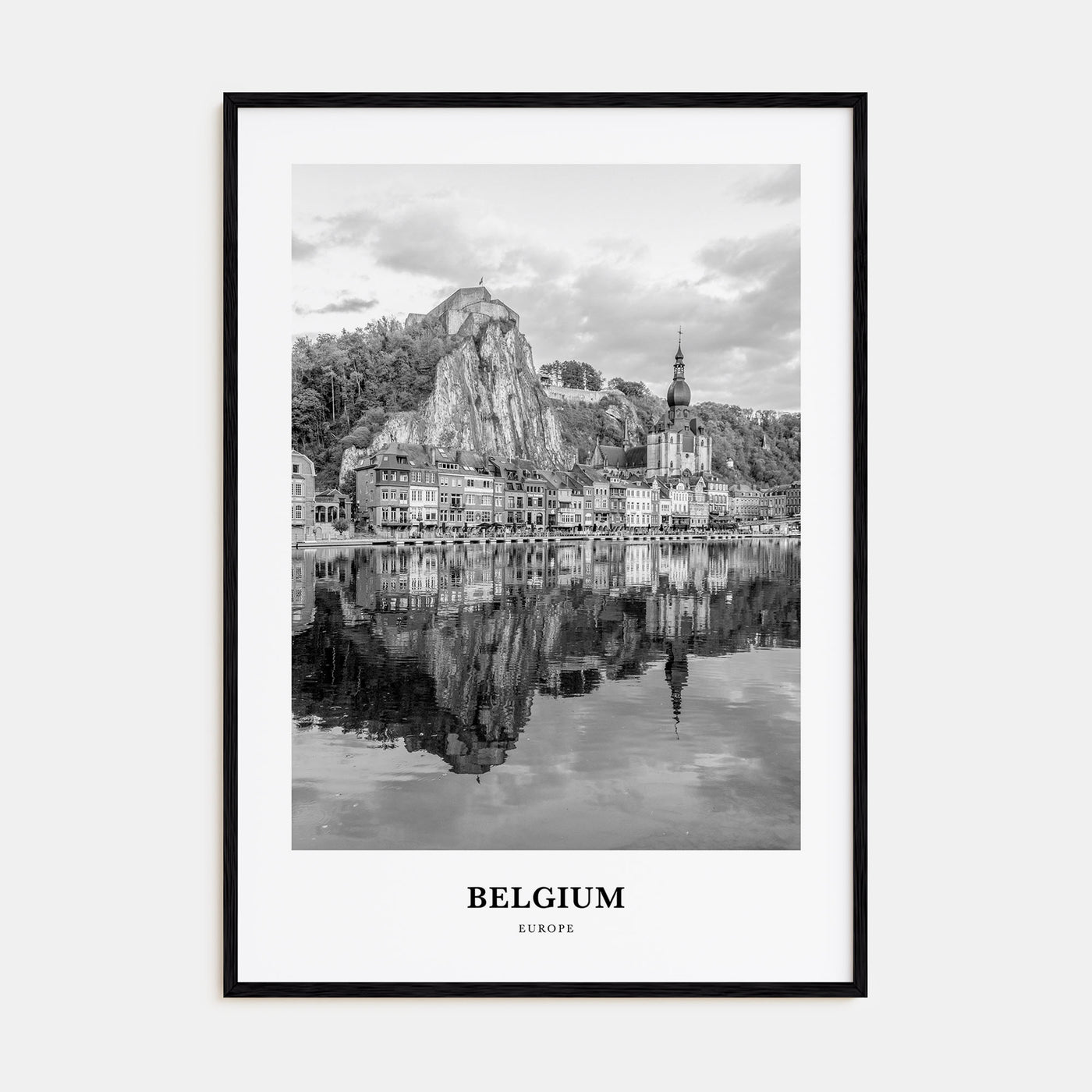 Belgium Portrait B&W No 2 Poster