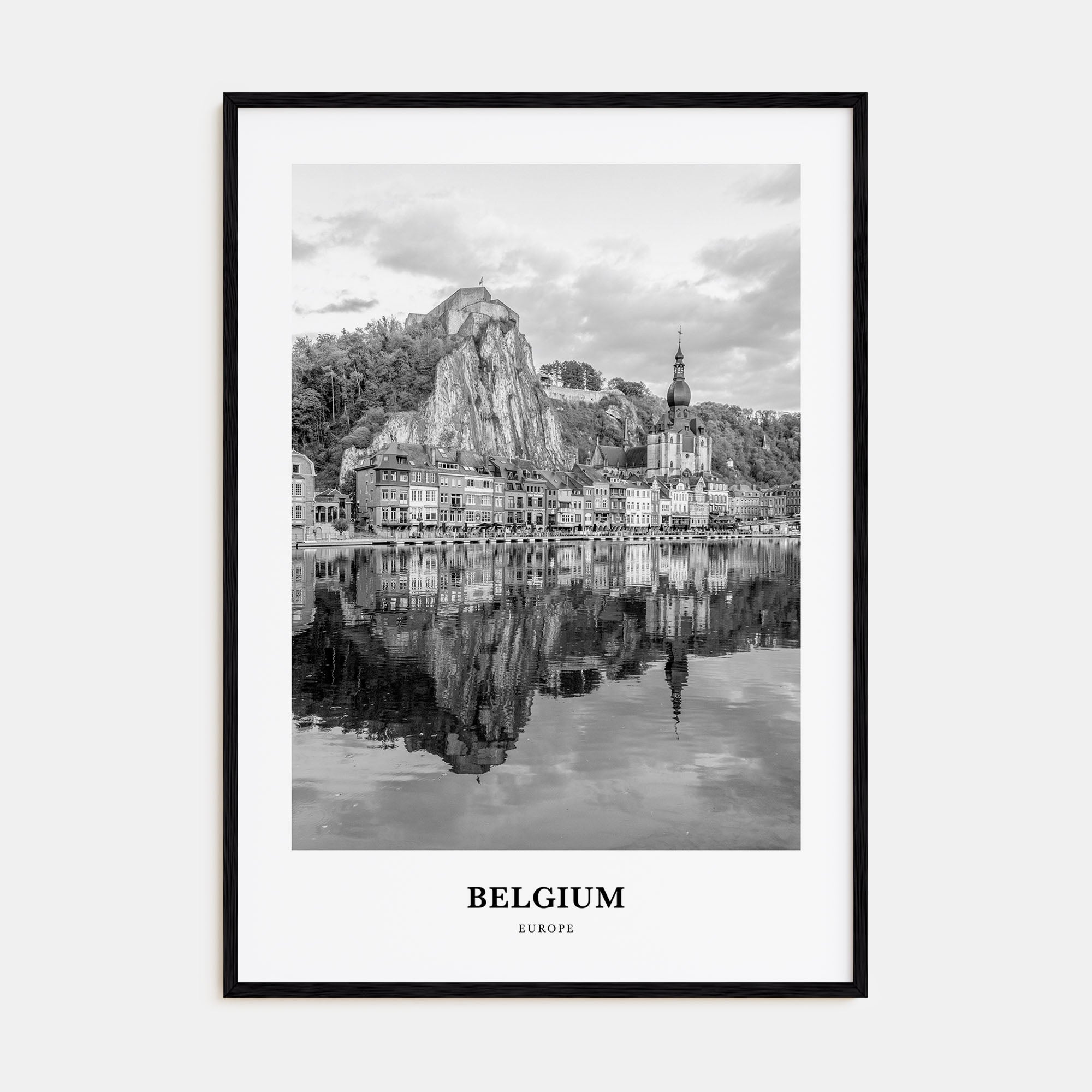 Belgium Portrait B&W No 2 Poster