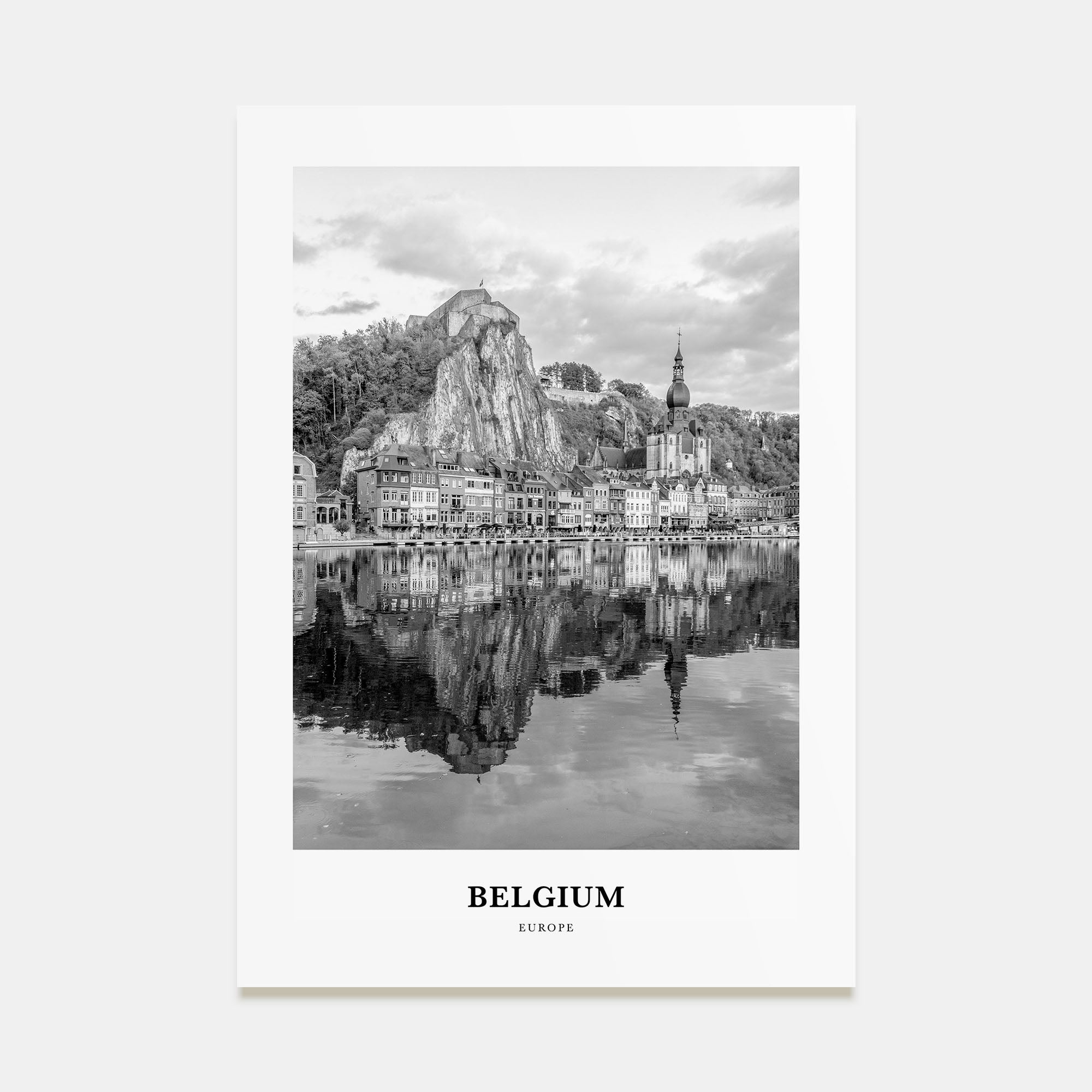 Belgium Portrait B&W No 2 Poster