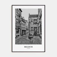 Belgium Portrait B&W No 3 Poster