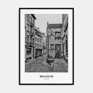 Belgium Portrait B&W No 3 Poster