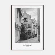 Belgium Portrait B&W No 4 Poster
