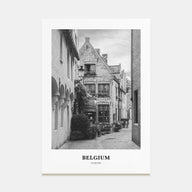 Belgium Portrait B&W No 4 Poster