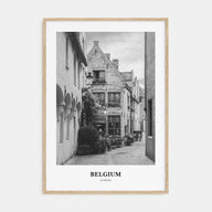 Belgium Portrait B&W No 4 Poster