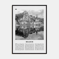 Belgium Travel B&W No 1 Poster