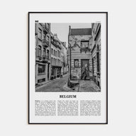 Belgium Travel B&W No 2 Poster