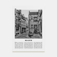 Belgium Travel B&W No 2 Poster