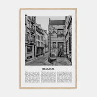 Belgium Travel B&W No 2 Poster