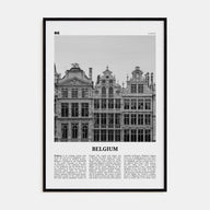 Belgium Travel B&W No 3 Poster