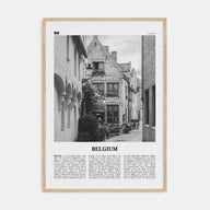Belgium Travel B&W No 4 Poster