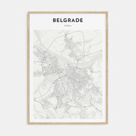 Belgrade Map Portrait Poster