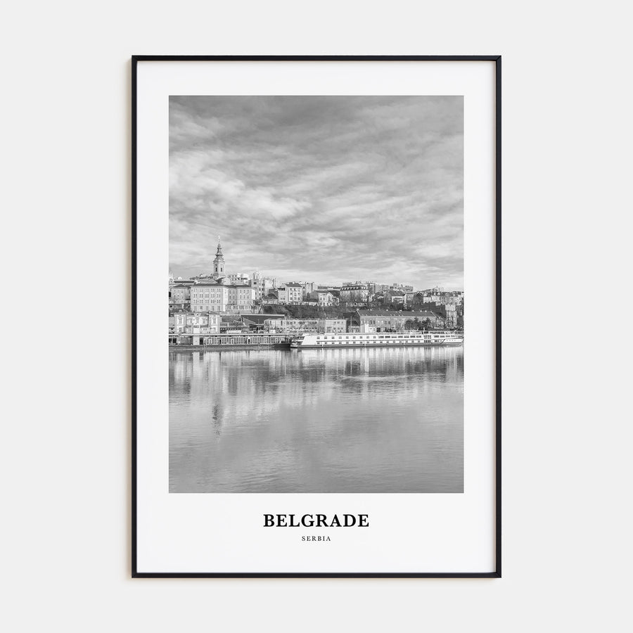 Belgrade Portrait B&W Poster