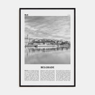 Belgrade Travel B&W Poster