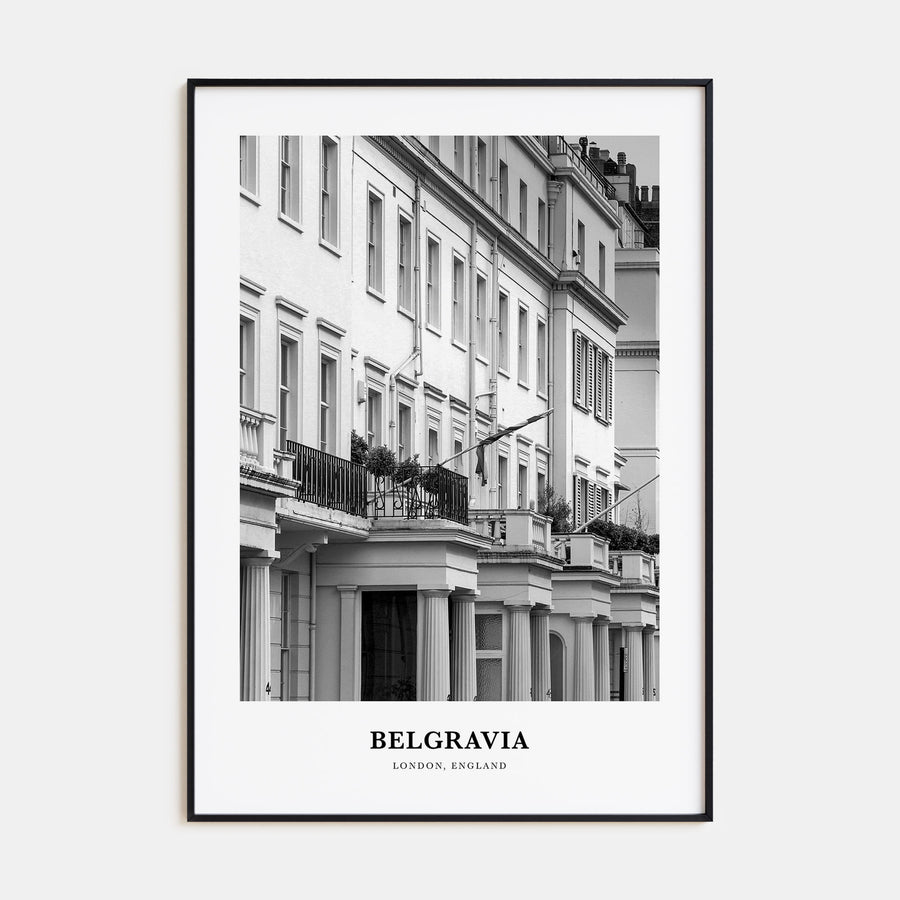 Belgravia Portrait B&W Poster