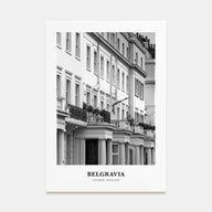 Belgravia Portrait B&W Poster