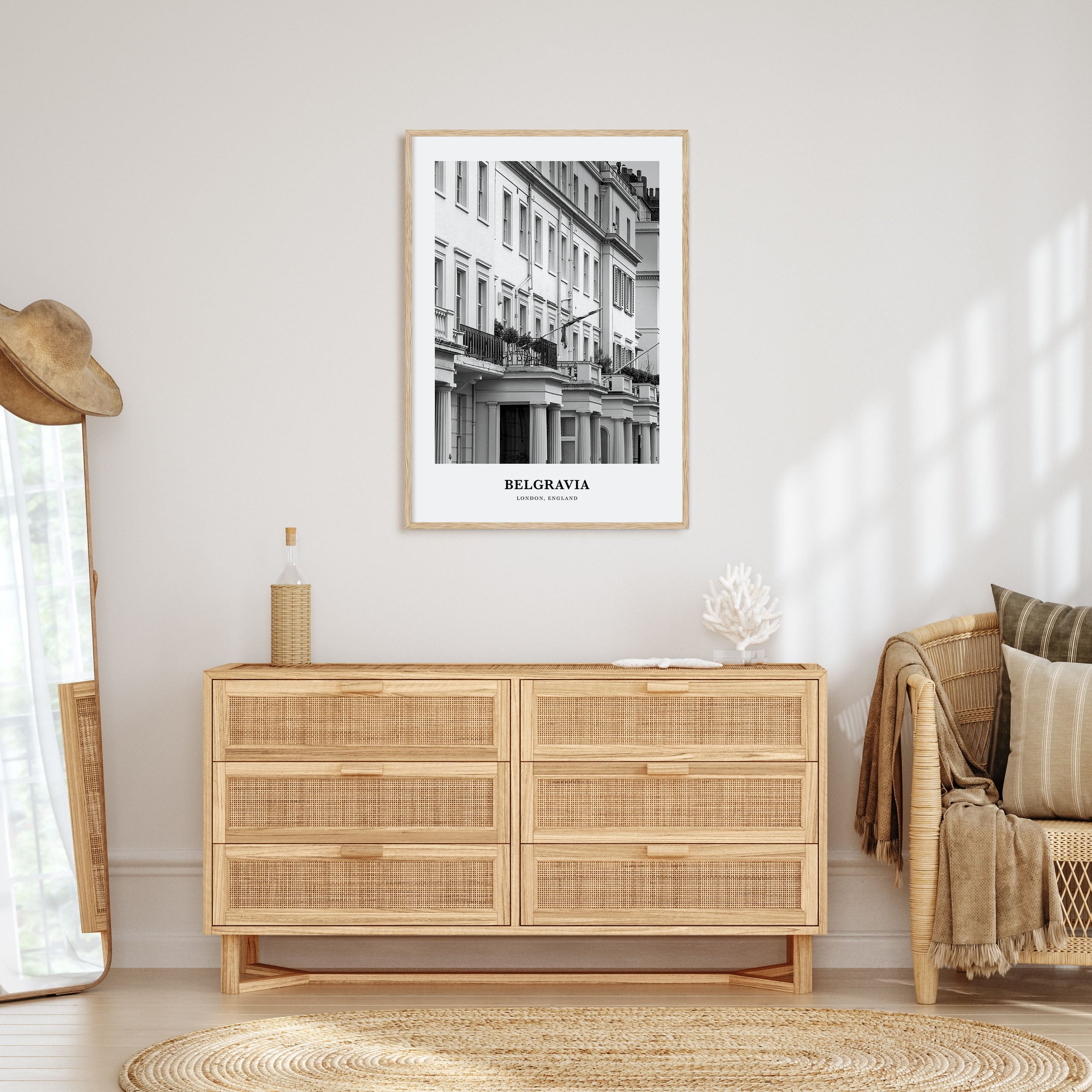 Belgravia Portrait B&W Poster