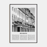 Belgravia Travel B&W Poster