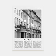 Belgravia Travel B&W Poster