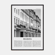 Belgravia Travel B&W Poster