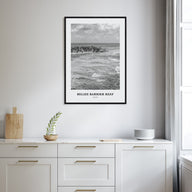 Belize Barrier Reef Portrait B&W Poster