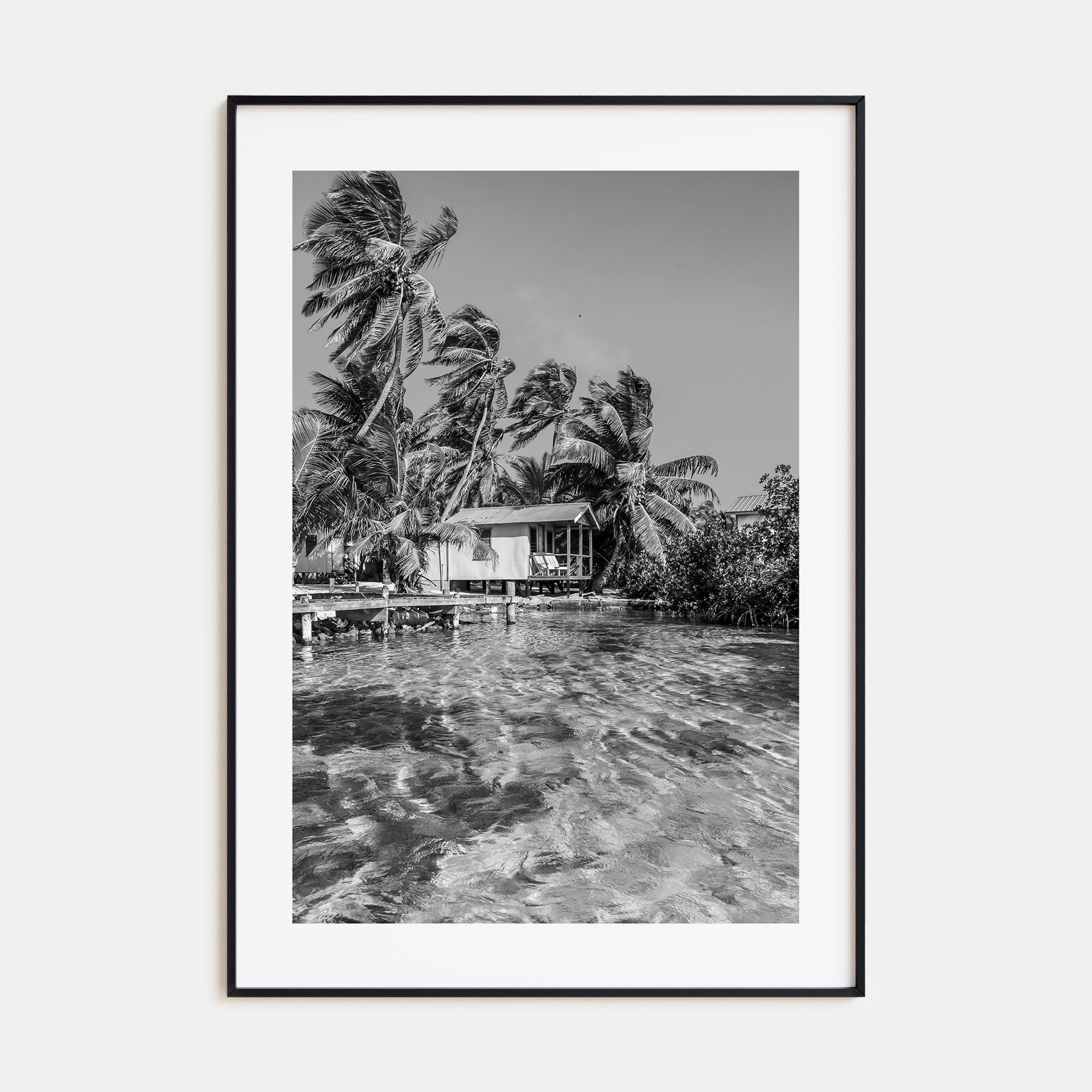 Belize Photo B&W Poster