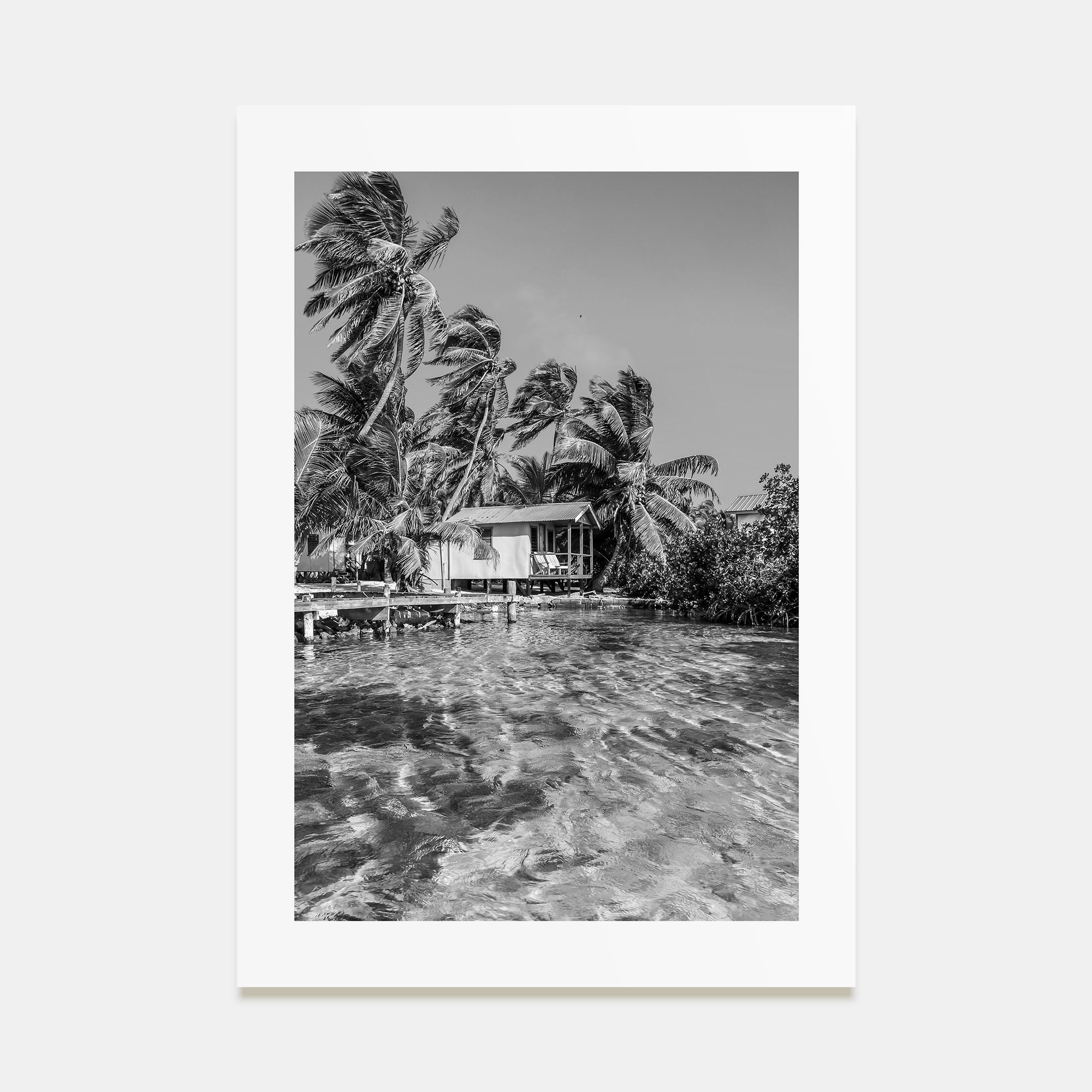 Belize Photo B&W Poster