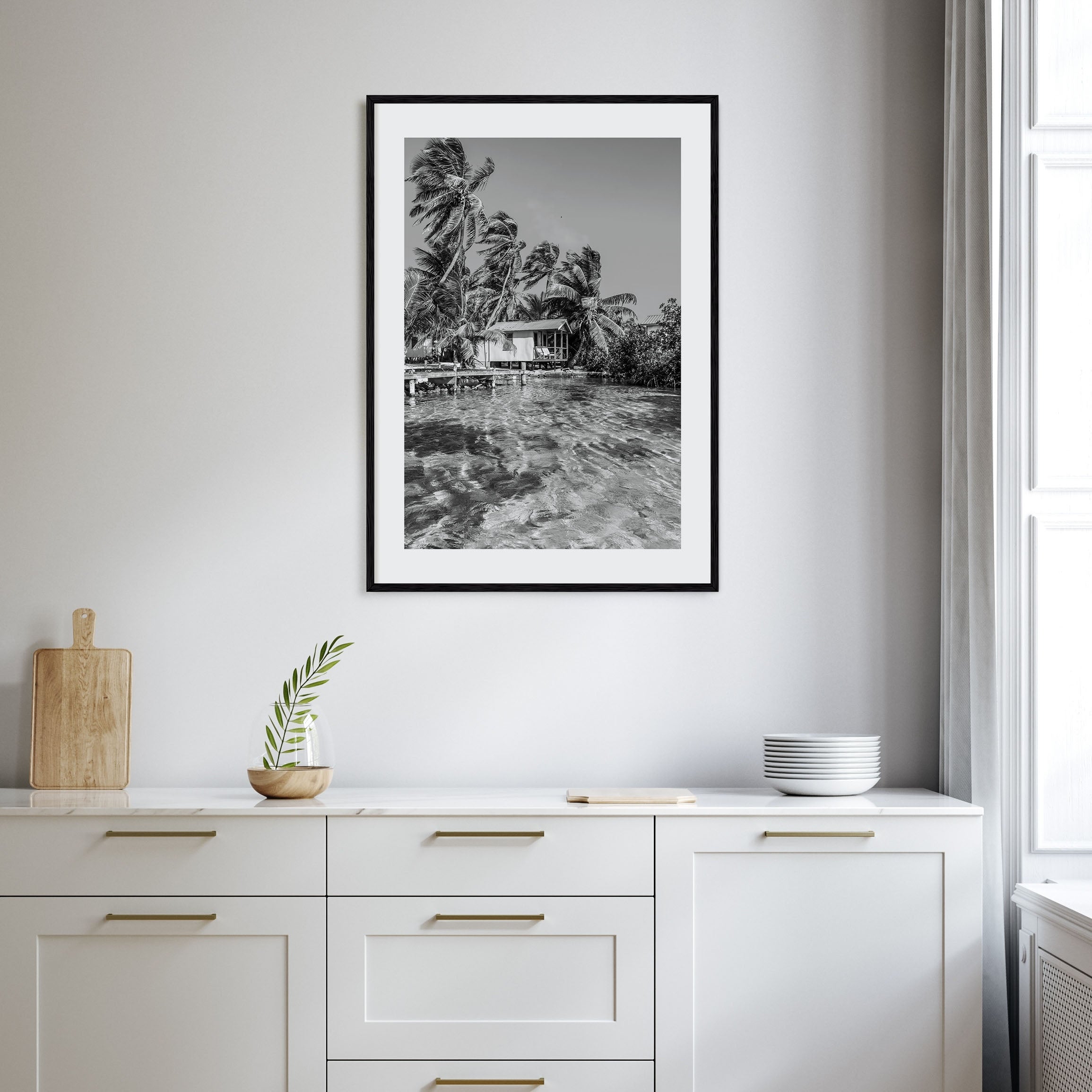 Belize Photo B&W Poster