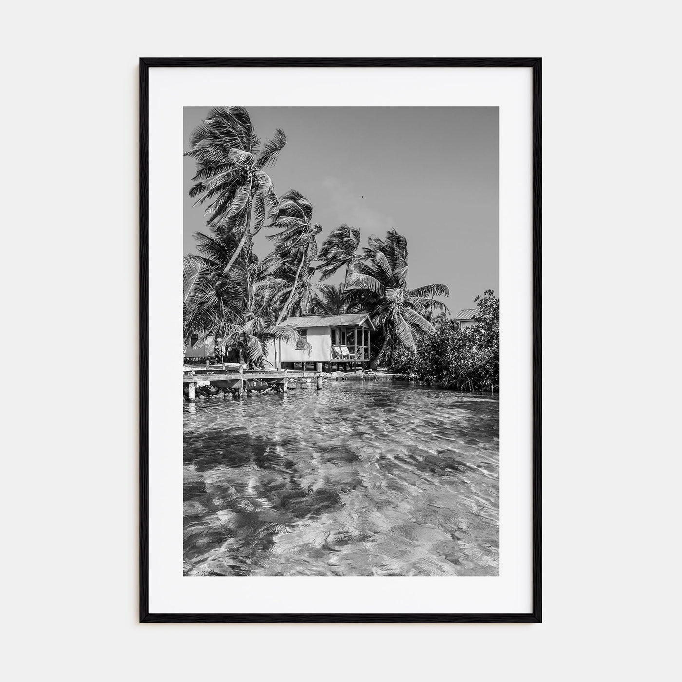 Belize Photo B&W Poster