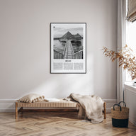 Belize Travel B&W Poster