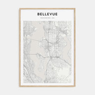 Bellevue Map Portrait Poster