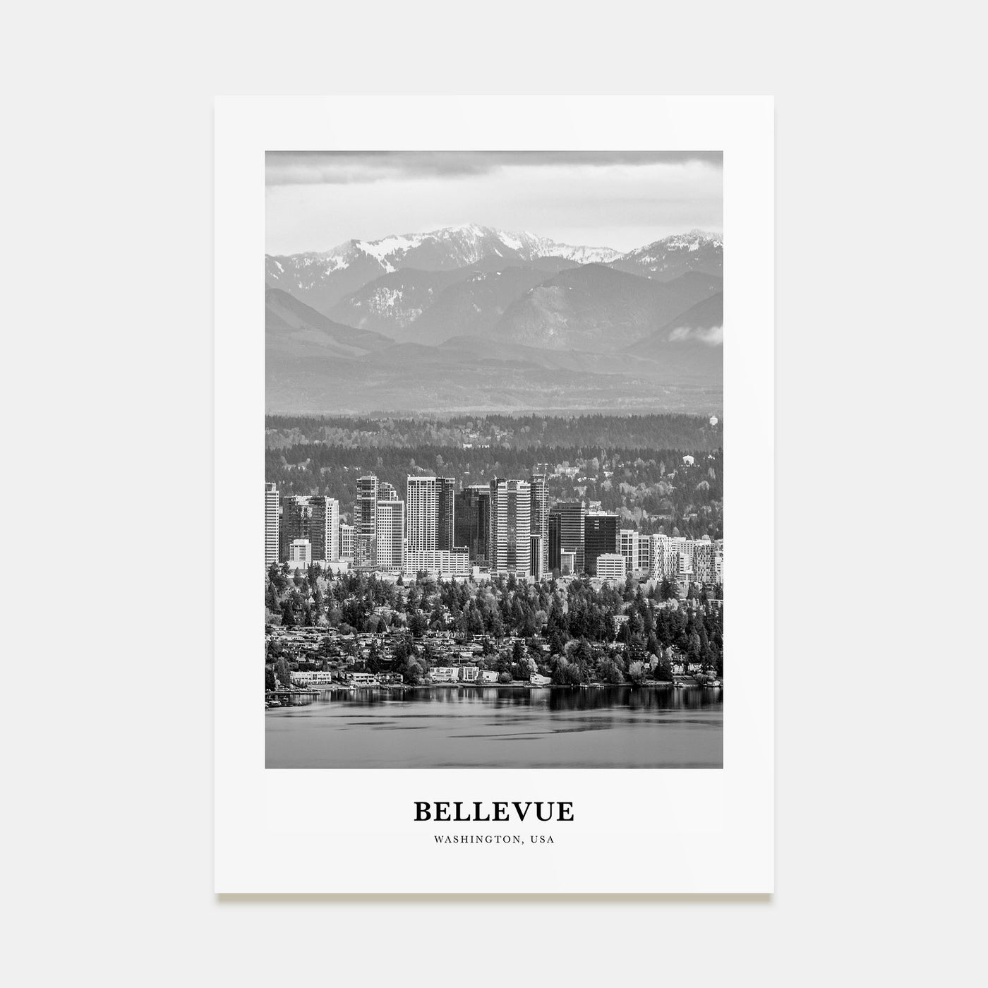 Bellevue Portrait B&W No 1 Poster