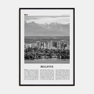 Bellevue Travel B&W No 1 Poster