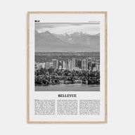 Bellevue Travel B&W No 1 Poster