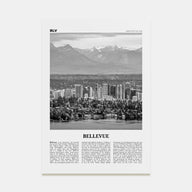 Bellevue Travel B&W No 1 Poster