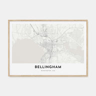 Bellingham Map Landscape Poster